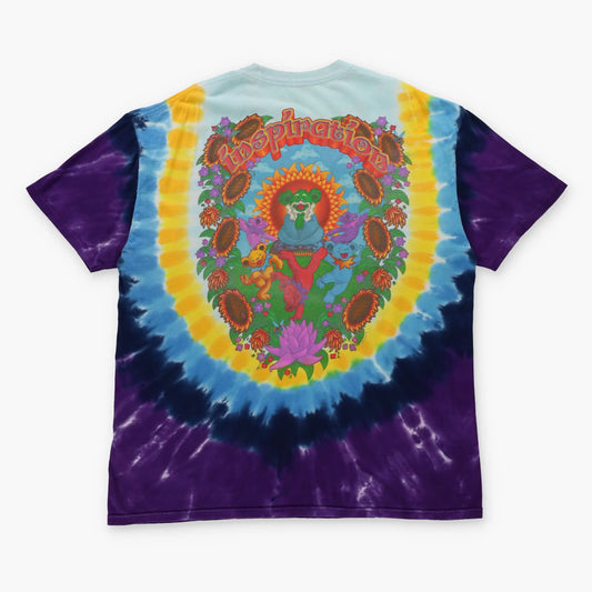LIQUID BLUE Grateful Dead Tie Dye Inspiration Guru Bear T-Shirt (XXL TALL) Vintage Sole Melbourne