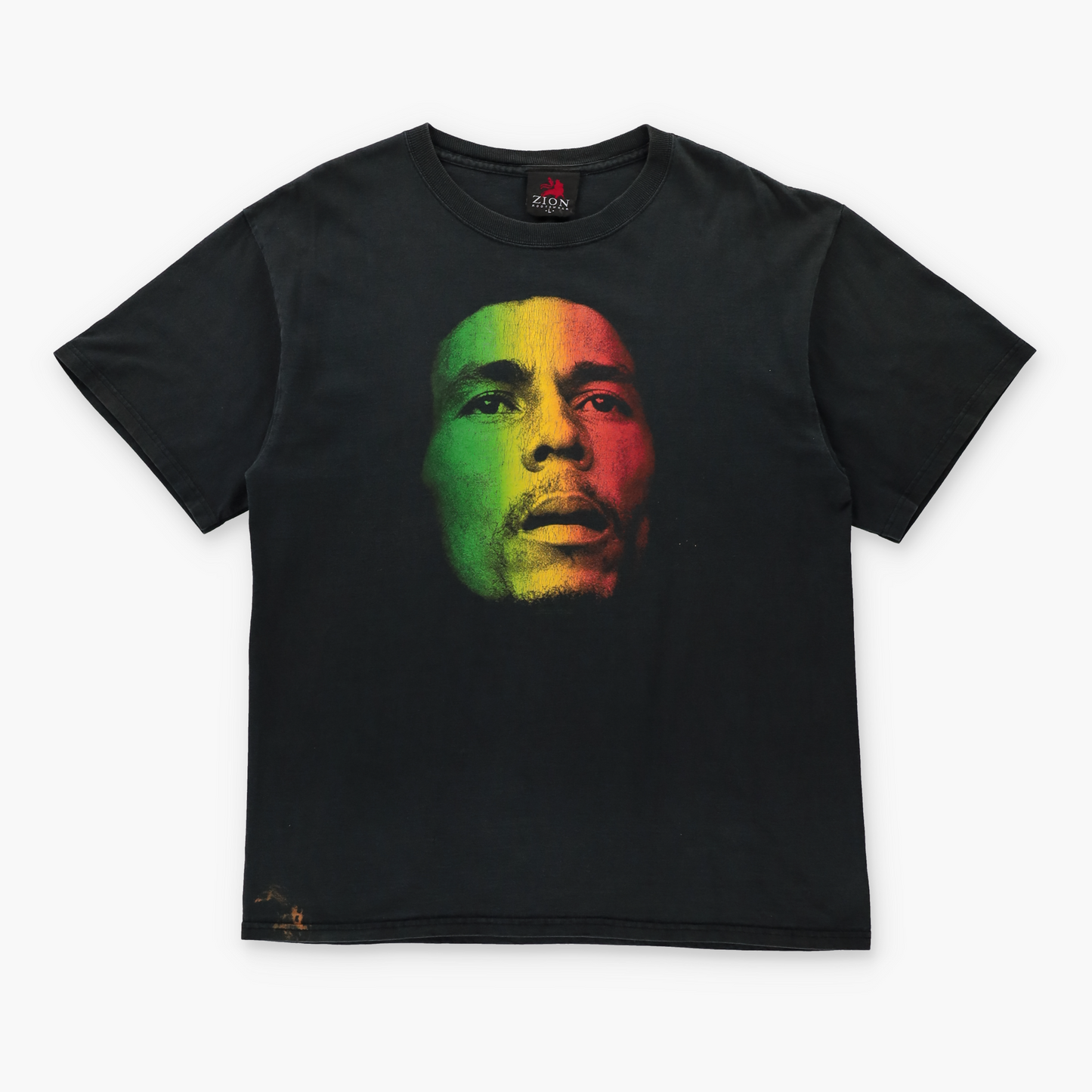 Bob Marley ZION ROOTSWEAR 'Redemption Song' Quote Tee (L)