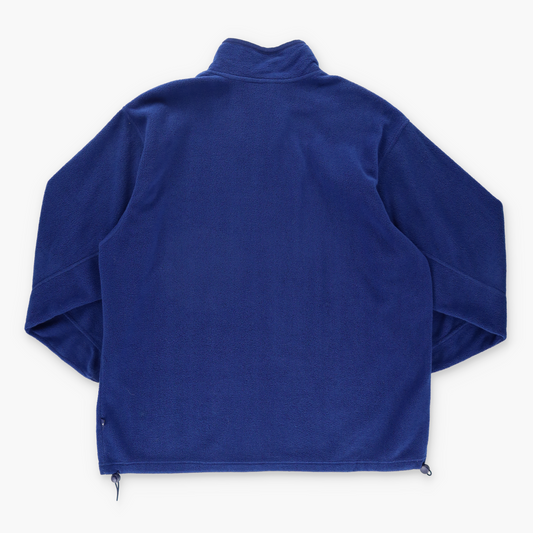 ADIDAS Embroidered Logo Navy Fleece Quarter Zip Jacket (XL-XXL)