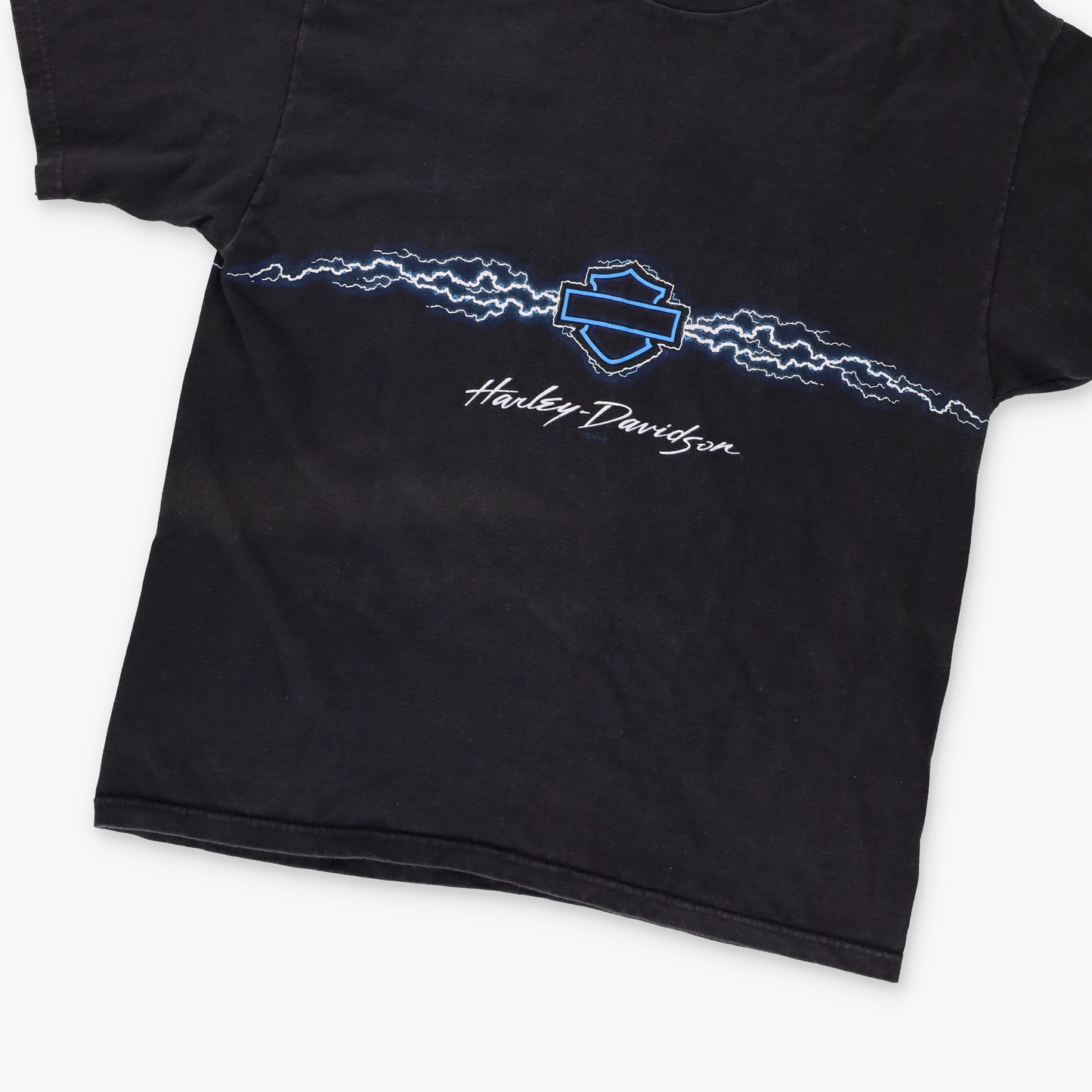 HARLEY DAVIDSON Thunder Lightning Double Sided T-Shirt USA Made (M)