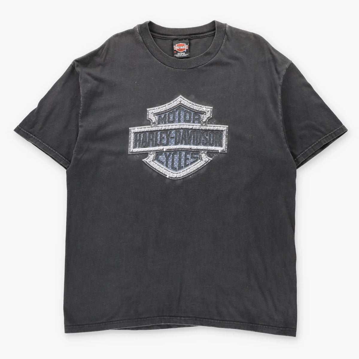 Vintage HARLEY DAVIDSON Las Vegas Cityscape USA Made Motorcycle Tee (XL)