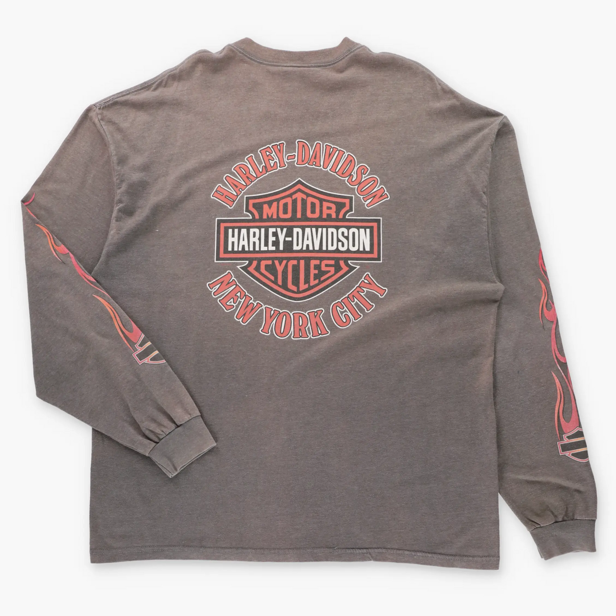 HARLEY DAVIDSON New York City Vintage USA Made Long Sleeve T-Shirt (XXL)