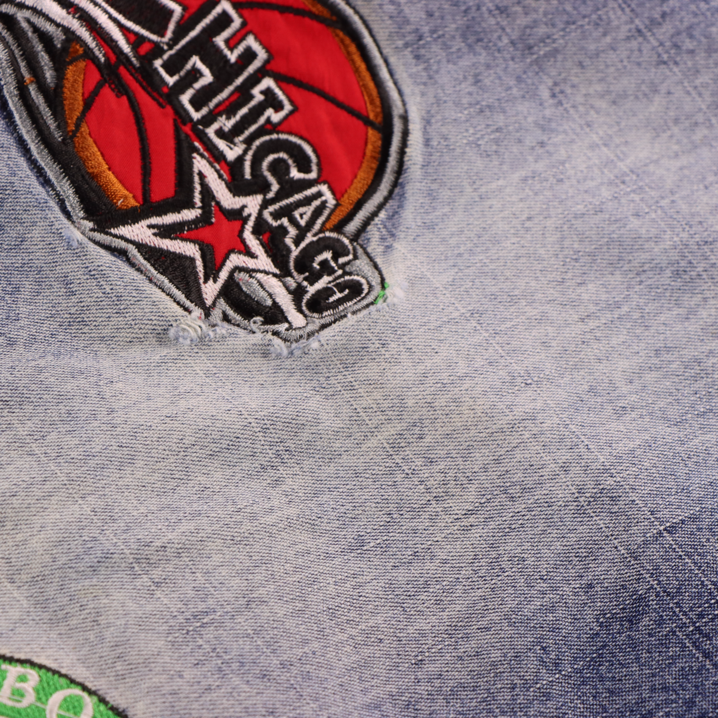 DTEK Y2K NBA 'All Stars Players' Embroidered Patch Basketball Jeans (42 x 32)