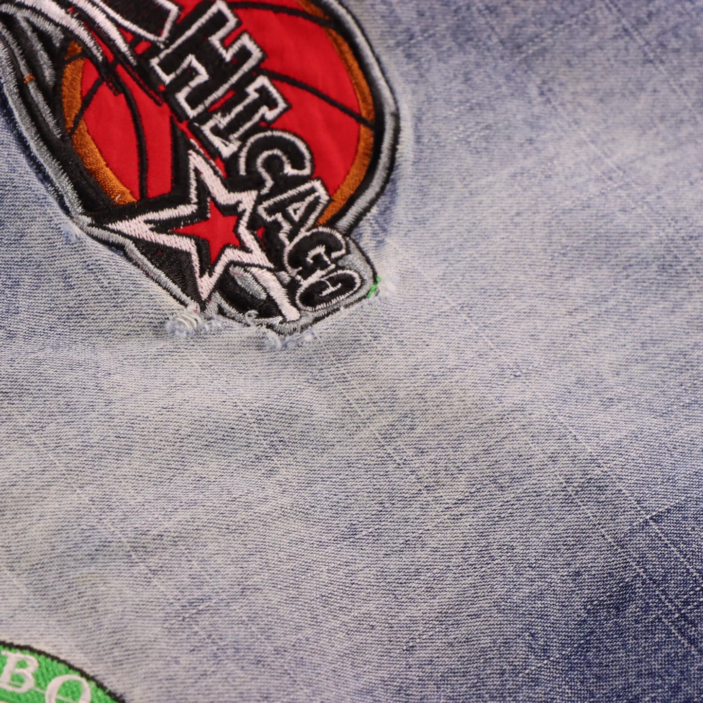 DTEK Y2K NBA 'All Stars Players' Embroidered Patch Basketball Jeans (42 x 32) Vintage Sole Melbourne