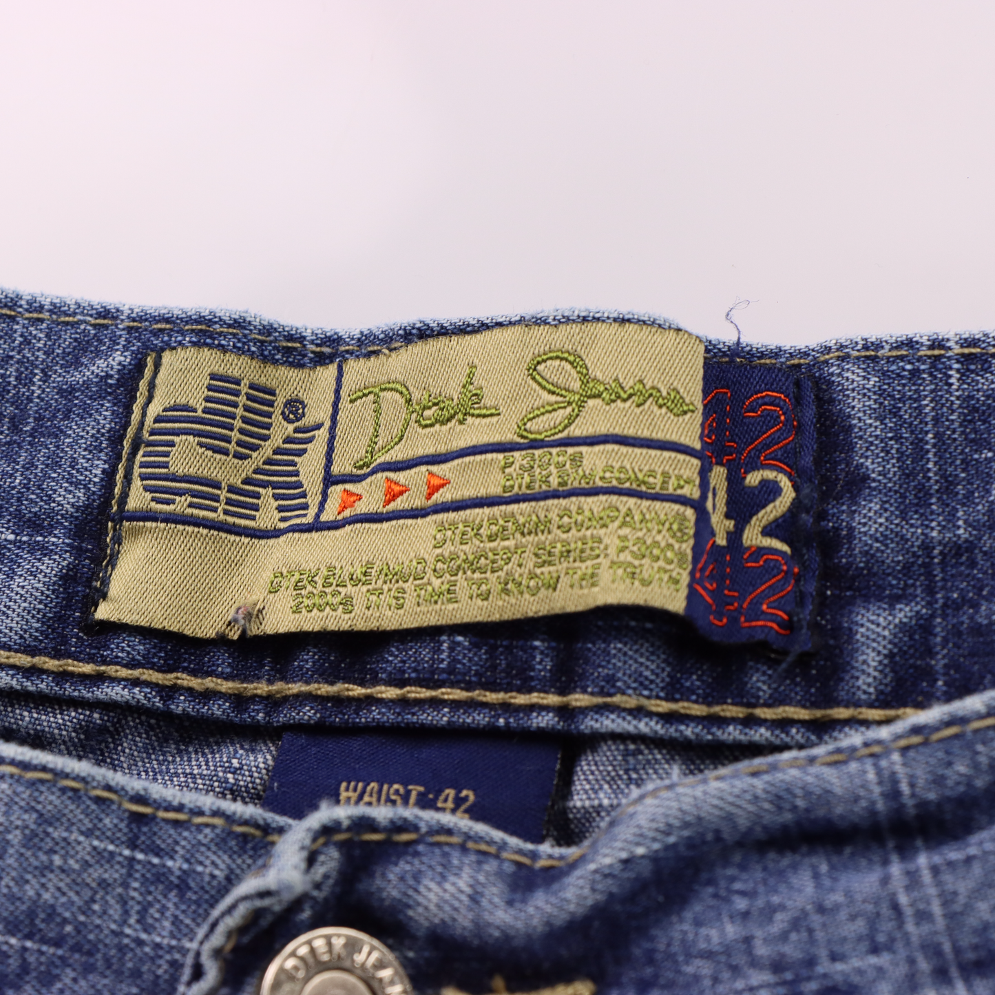 DTEK Y2K NBA 'All Stars Players' Embroidered Patch Basketball Jeans (42 x 32)