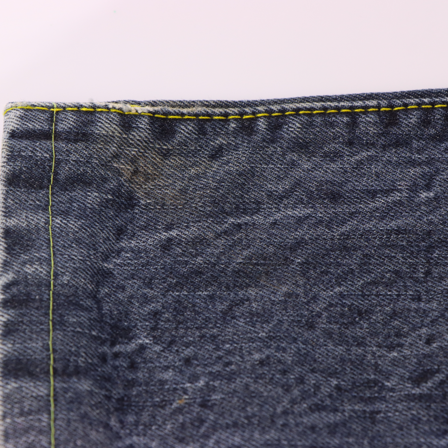 EVISU Dragon Print Yellow Stitch Denim Jeans (30 x 34)