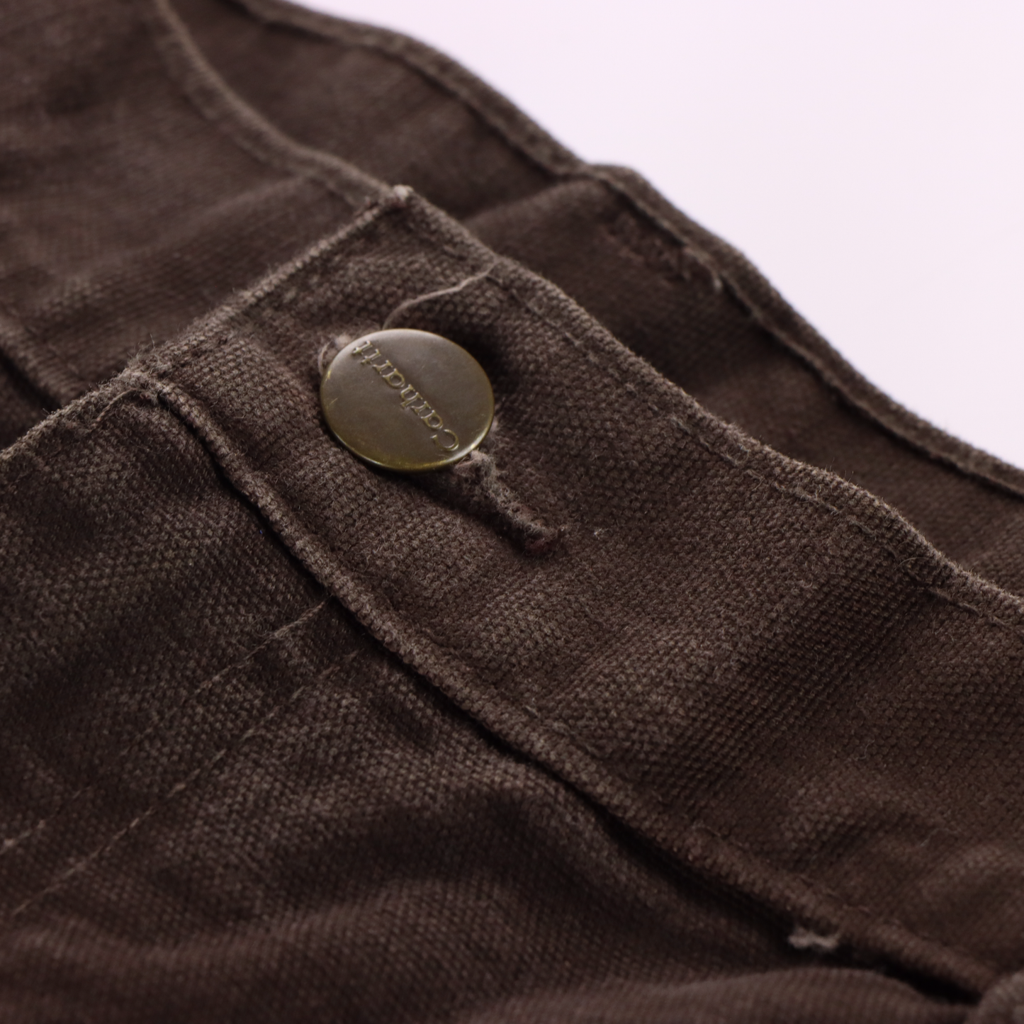 CARHARRT B136 'Dungaree Fit' Brown Carpenter Jeans (34 x 32)