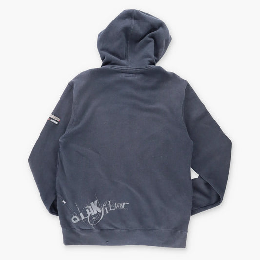 Vintage QUICKSILVER Y2K Black Zip Up Sweatshirt *Aubs Vintage Sole Melbourne