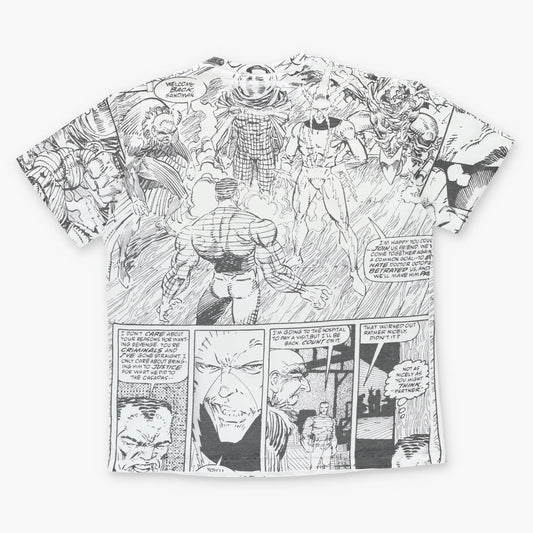 Vintage Spider Man 1992 Marvel Comic Book All Over Print Single Stitch T-Shirt USA Made (XL) Vintage Sole Melbourne