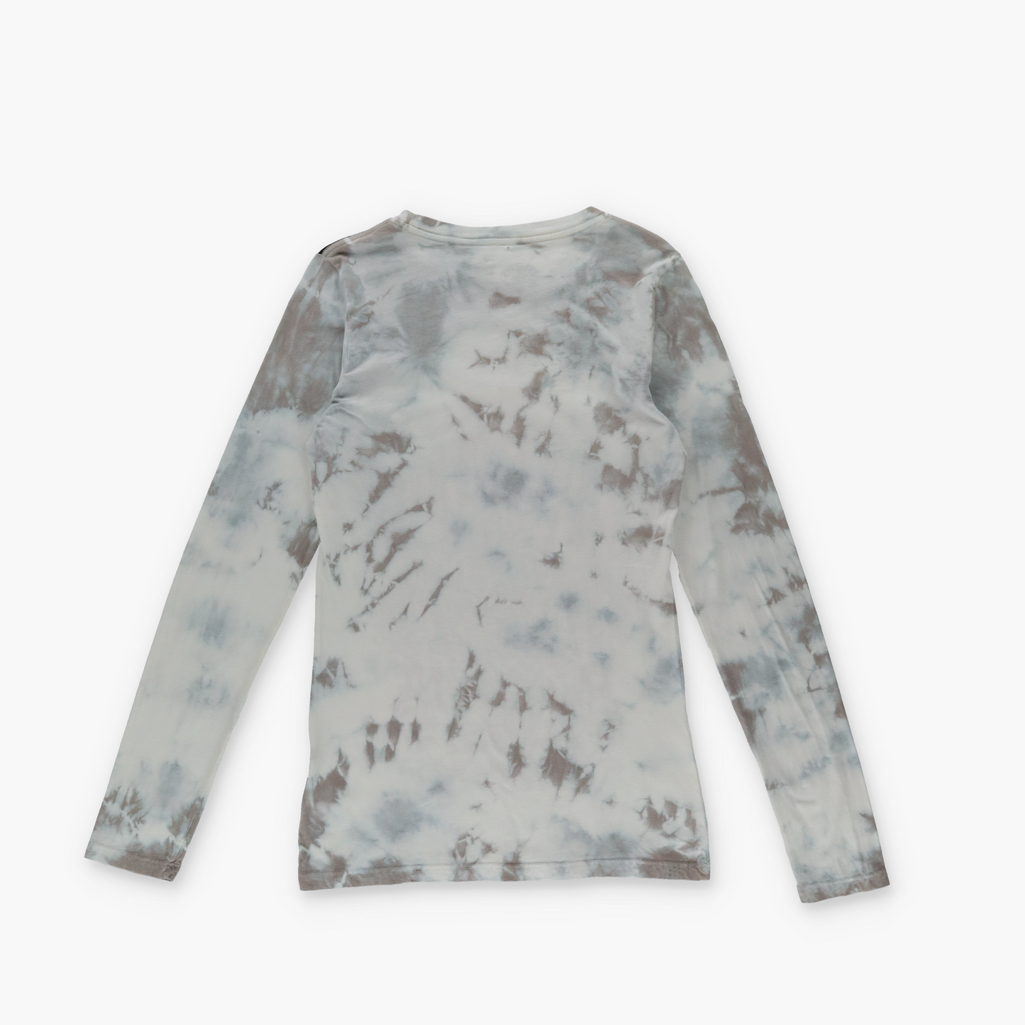 AFFLICTION Y2K Grunge Tie-Dye Mesh Neckline Open Front Long Sleeve (M)