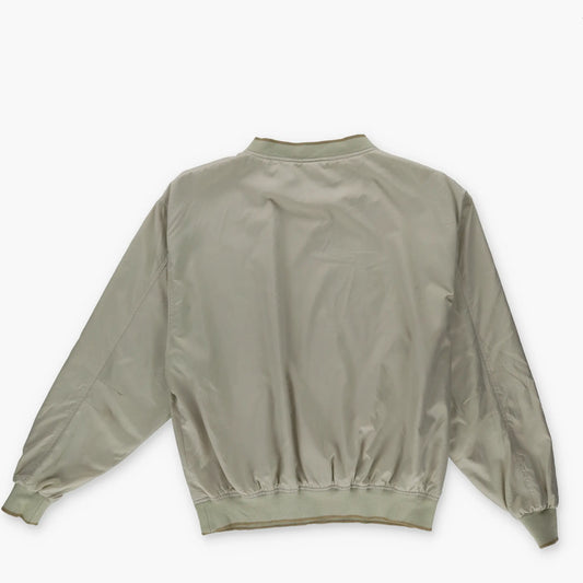 REEBOK Golf Beige & Brown Embroidered Logo Windbreaker Popover (XL) - Vintage Sole Melbourne