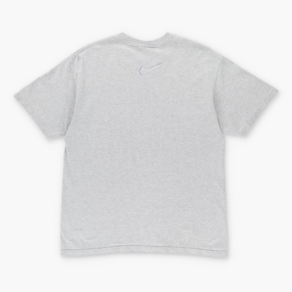 Vintage NIKE 'Just Do It' Letter Logo USA Made Grey & Purple T-Shirt (M)
