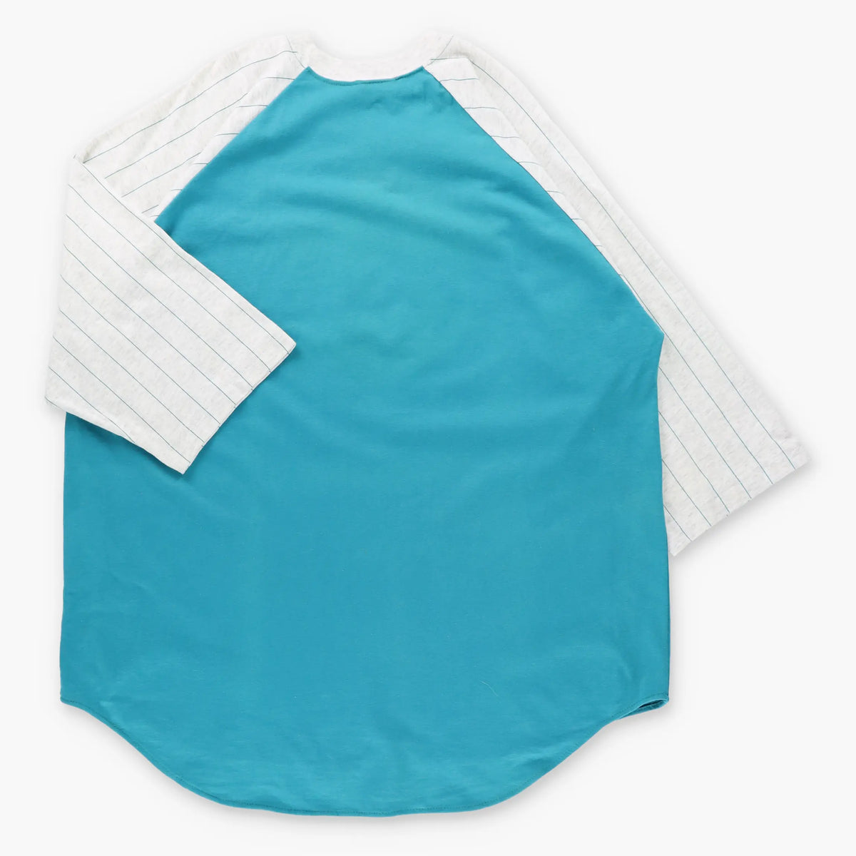 Vintage MLB Florida Marlins Shimmer Graphic USA Made Teal 3/4 Sleeve Raglan Tee (XXL)