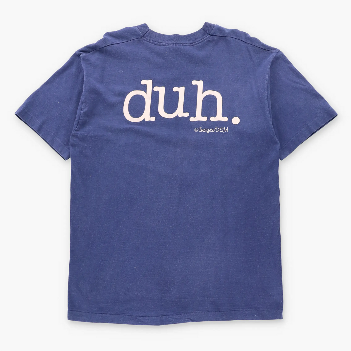 Vintage "Jesus Is Lord. Duh." Navy Single Stitch FRUIT OF THE LOOM Tee (L)