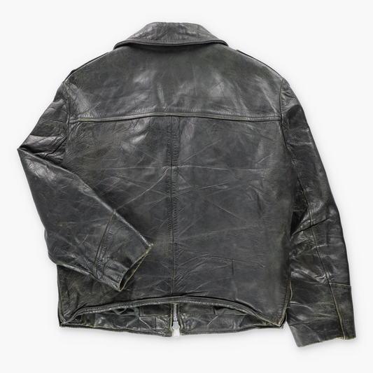 Vintage Leather Authentic New Haven Police Uniform Motorcycle Jacket (L) Vintage Sole Melbourne