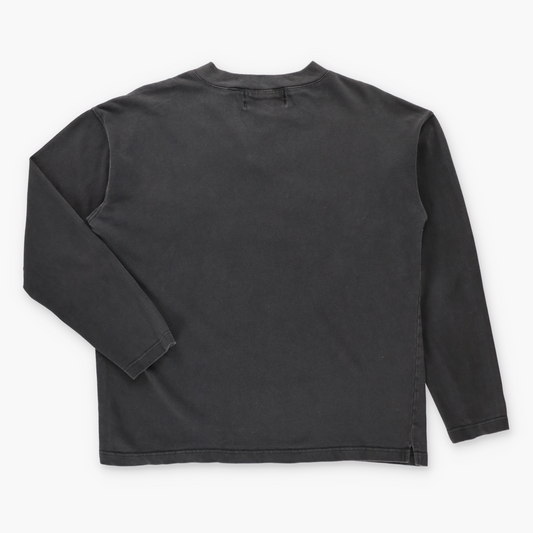 Vintage HARLEY DAVIDSON Embroidered "V-Twin Power" Black Long Sleeve Tee (M) Vintage Sole Melbourne
