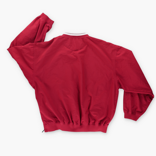 NIKE Alabama Crimson Tide Embroidered Centre Swoosh Red Windbreaker Sweatshirt (L)