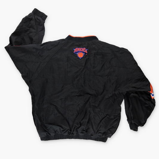 NEW YORK KNICKS NBA Korean Made Black & Orange Windbreaker Sweatshirt (XL)