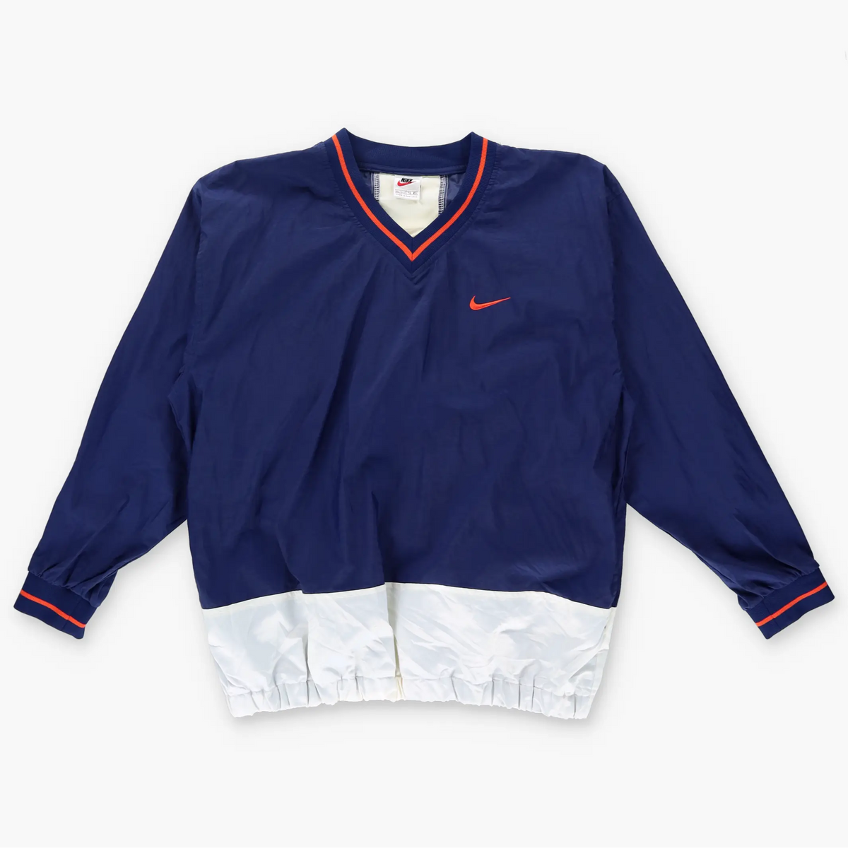 NIKE Embroidered Logo Navy & White Windbreaker Sweatshirt (XL) Vintage Sole Melbourne