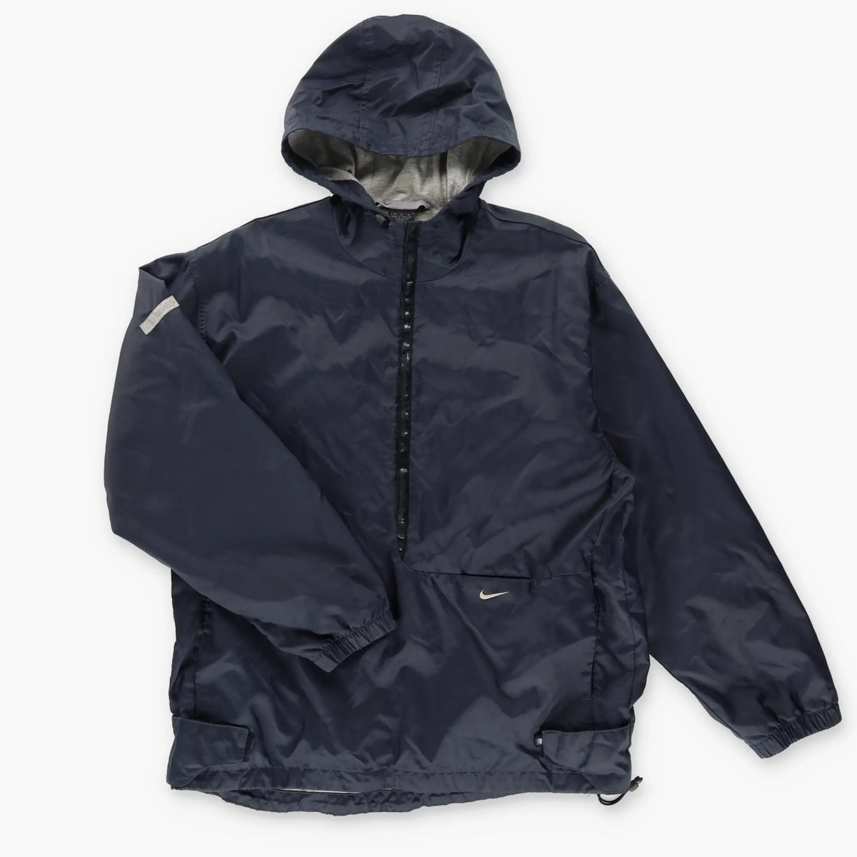 NIKE Embroidered Swoosh Logo Dark Grey Zip Up Jacket (M) Vintage Sole Melbourne