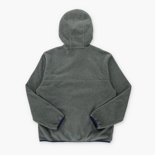 PATAGONIA Grey & Navy 'Synchilla' Full Zip Fleece Hoodie Jacket (M)