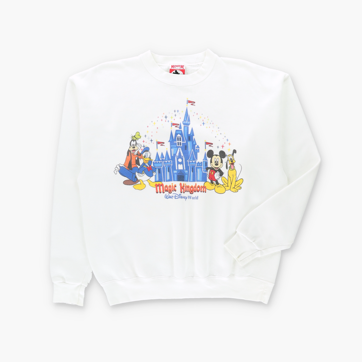 DISNEY MICKEY INC "Magic Kingdom" USA Made Double Sided Sweatshirt (M-L)
