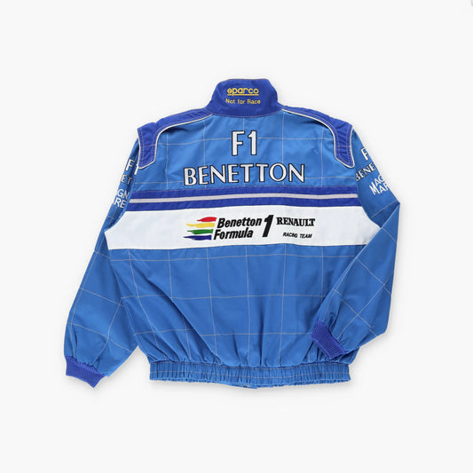 BENETTON FORMULA 1 Italian Made Renault Racing Team Jacket (L-XL) Vintage Sole Melbourne
