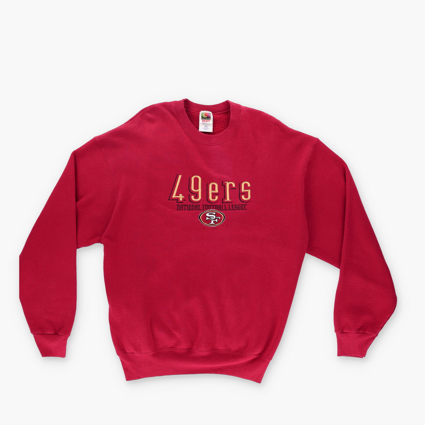 NFL San Francisco 49ers Embroidered Logo Red USA Made Sweatshirt (XXL)