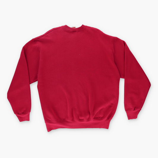 NFL San Francisco 49ers Embroidered Logo Red USA Made Sweatshirt (XXL)