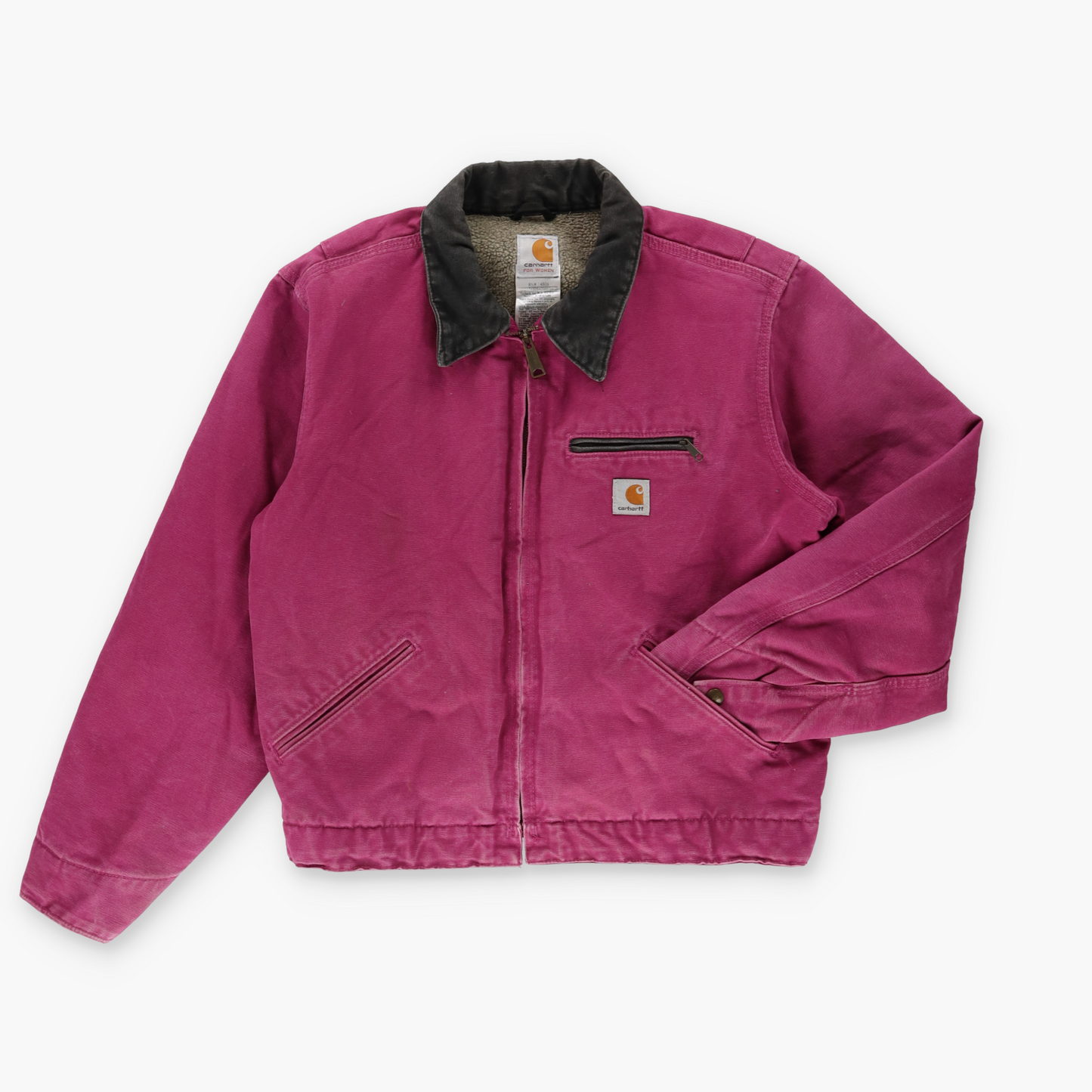CARHARTT WJ097 RBY 'Detroit' Sherpa Lined Pink & Brown (Women's M)