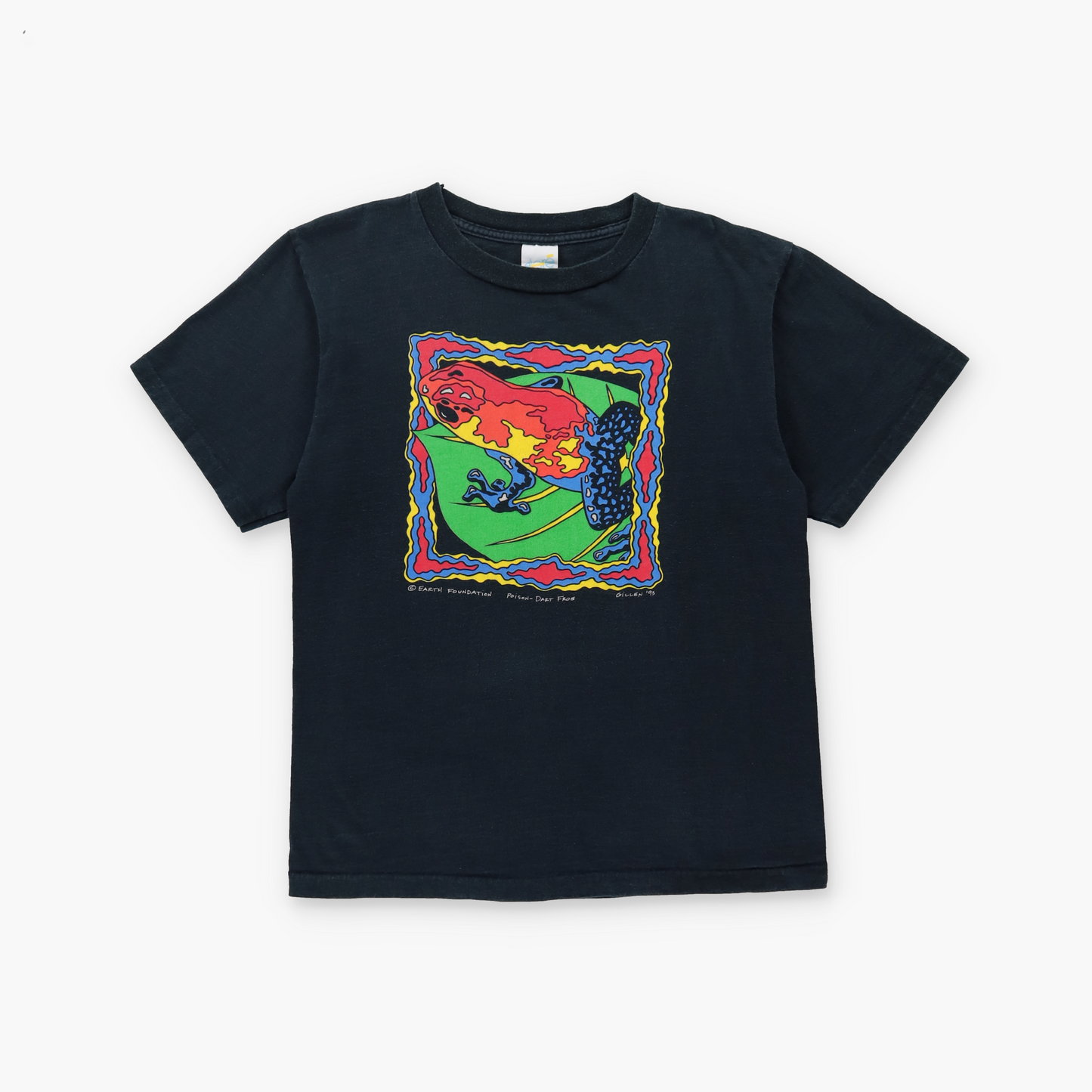 Rainforest Rescue Campaign 1993 USA Made ALORE Poison Dart Frog Single Stitch T-Shirt (M)
