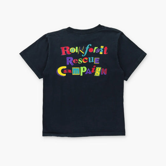 Rainforest Rescue Campaign 1993 USA Made ALORE Poison Dart Frog Vintage Single Stitch T-Shirt (M) Vintage Sole Melbourne