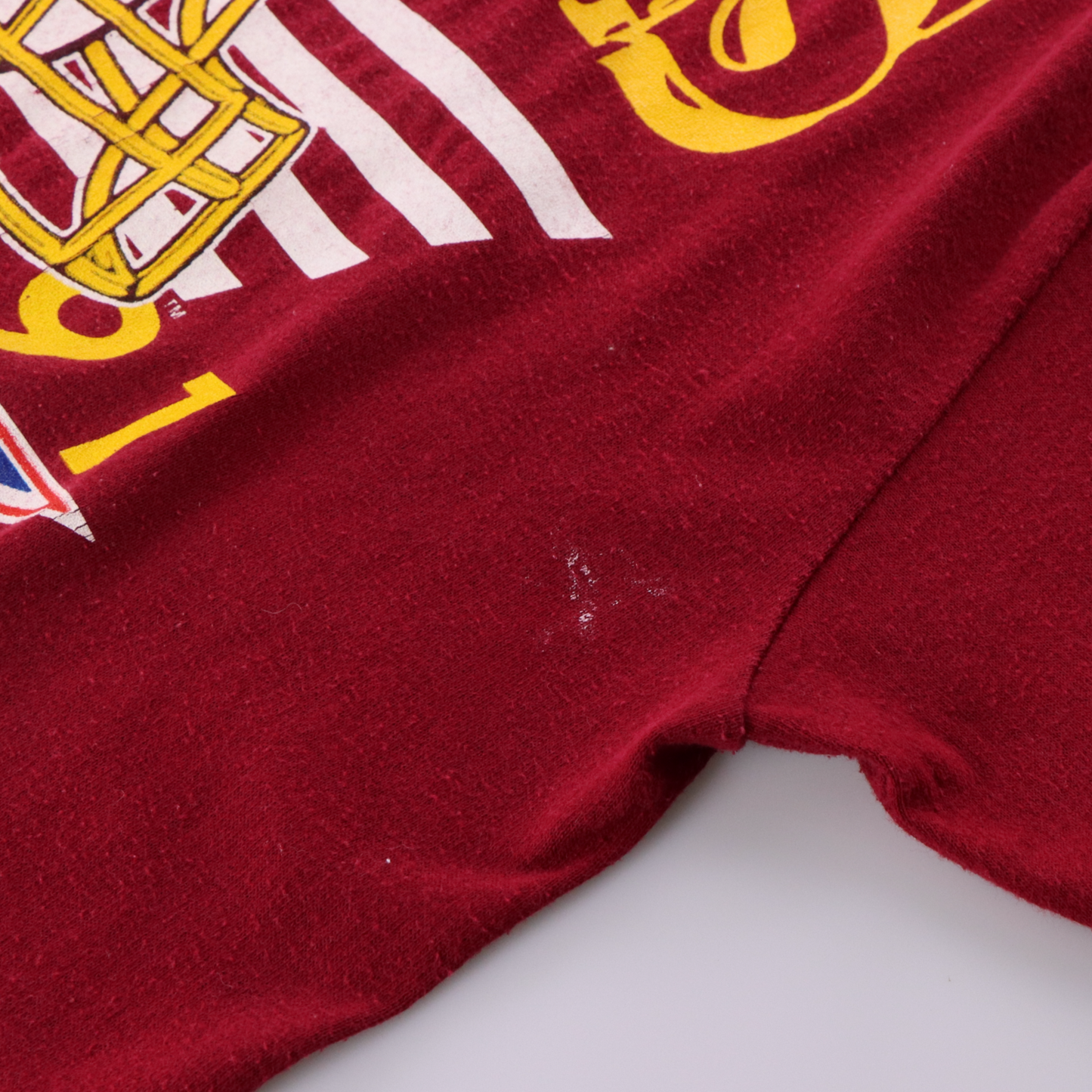 Washington Redskins 90's NFL Super Bowl USA Made Single Stitch Red TRENCH T-Shirt (M-L)