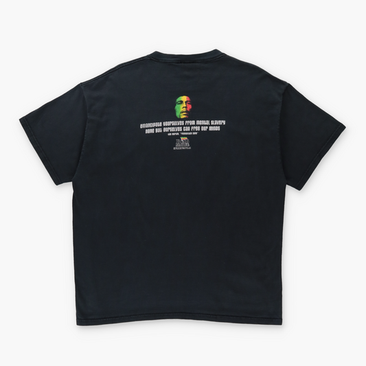 Bob Marley "Redemption Song" ZION ROOTSWEAR Black T-Shirt (XL)