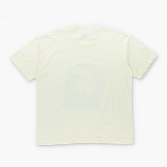 Jesus "No Greater Love" FRUIT OF THE LOOM Single Stitch USA Made Off White Tee (XL-XXL)