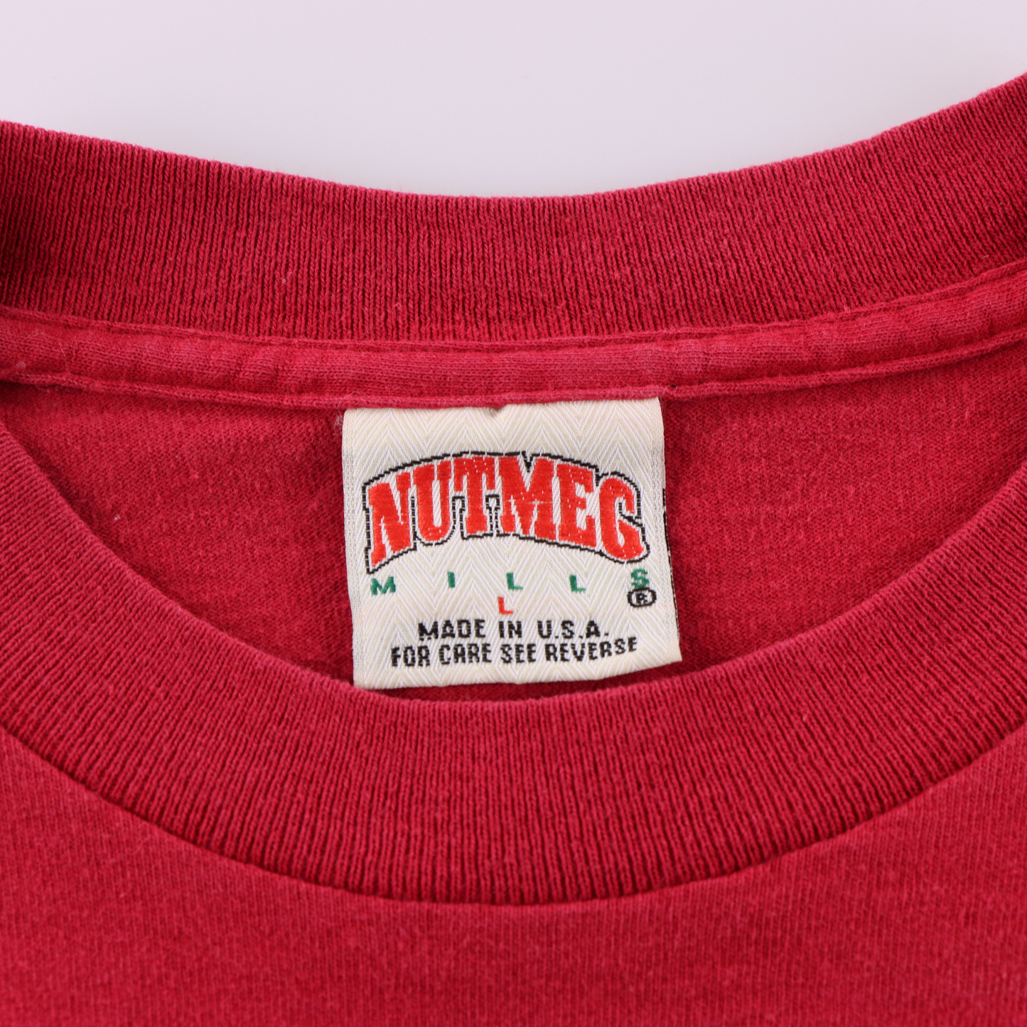 Washington Redskins USA Made Single Stitch NUTMEG MILLS Football T-Shirt (M-L)