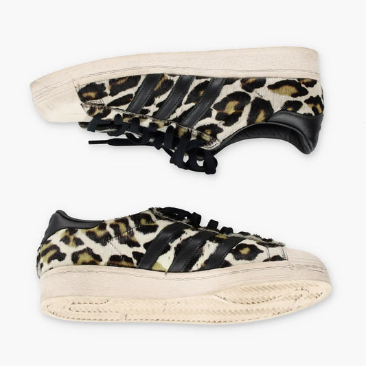 ADIDAS Superstar 82 'GY8798' Leopard Print Fur Sneakers (10) Vintage Sole Melbourne