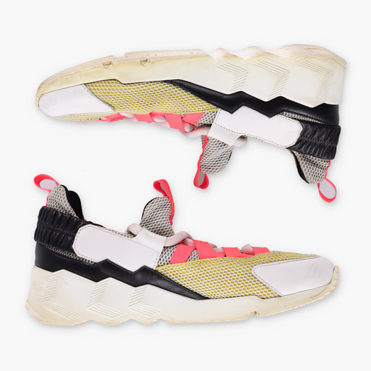 PIERRE HARDY 'Trek Comet' Fluro Mesh Sneakers (39)