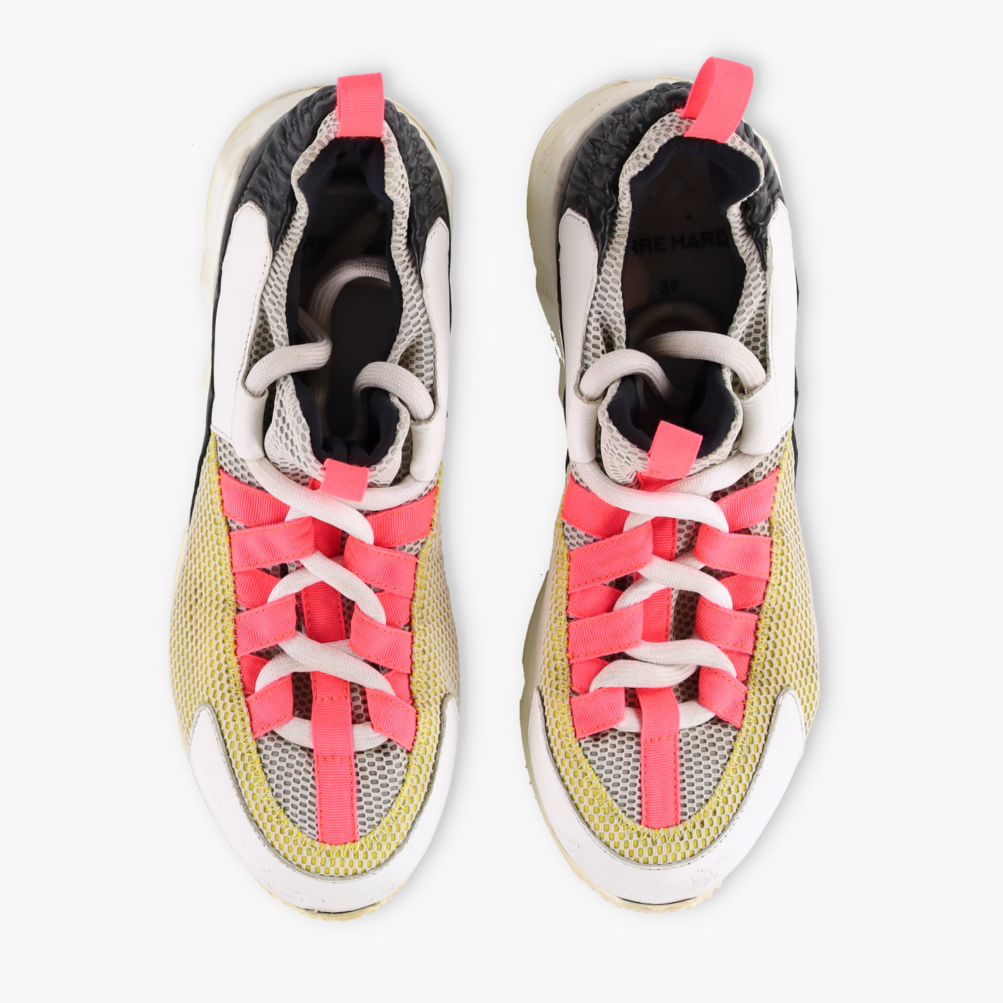 PIERRE HARDY 'Trek Comet' Fluro Mesh Sneakers (39)