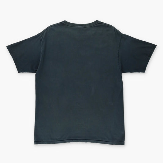 ANONYMOUS Y2K 'We Do Not Forgive' Hacker Vendetta Black & White T Shirt (L) - Vintage Sole Melbourne