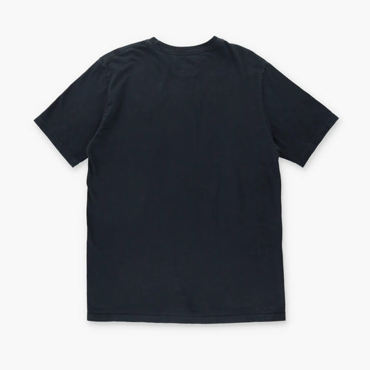 NIKE 'Standard Fit' Embroidered Swoosh Logo Black & White T-Shirt (L) - Vintage Sole Melbourne