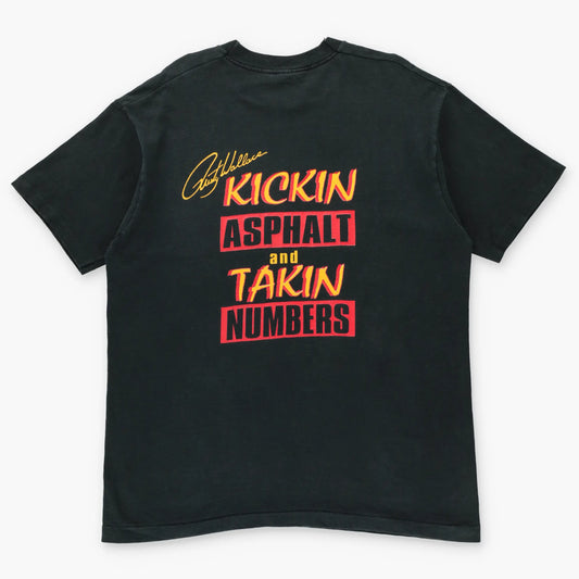 Rusty Wallace Single Stitch "Kickin Asphalt" All Over Print USA Made NASCAR Tee (XL-XXL) - Vintage Sole Melbourne