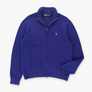 RALPH LAUREN POLO Royal Blue Full Zip Knit Sweater (L)