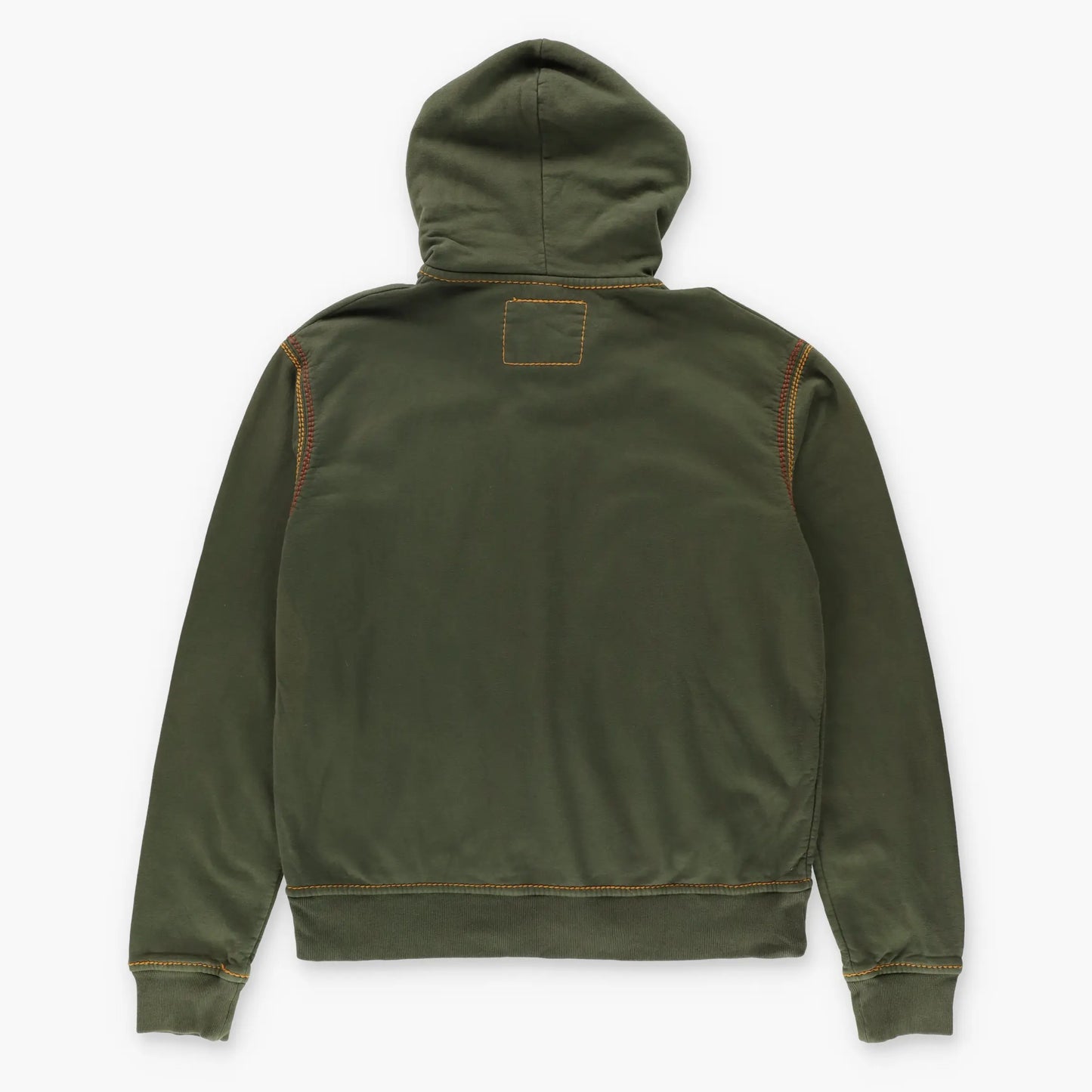 TRUE RELIGION Khaki Double Stitch Full Zip Y2K Hoodie Sweatshirt (XXL-XXXL) Vintage Sole Melbourne