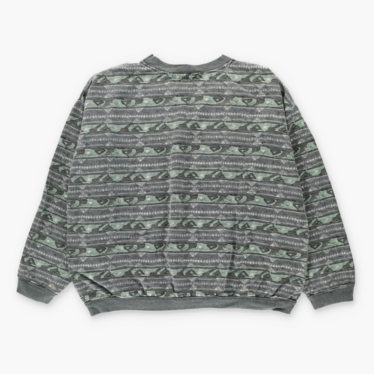 Vintage QUIKSILVER 80s Logo Boxy Sweatshirt USA Made (M-L)