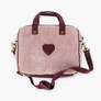JUICY COUTURE Pink Velour Messenger Laptop Bag