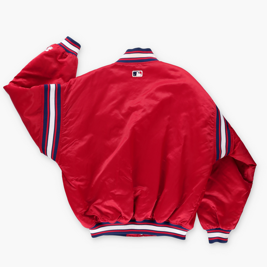 STARTER Cleveland Indians MLB Korean Made Red Baseball Jacket (XL)