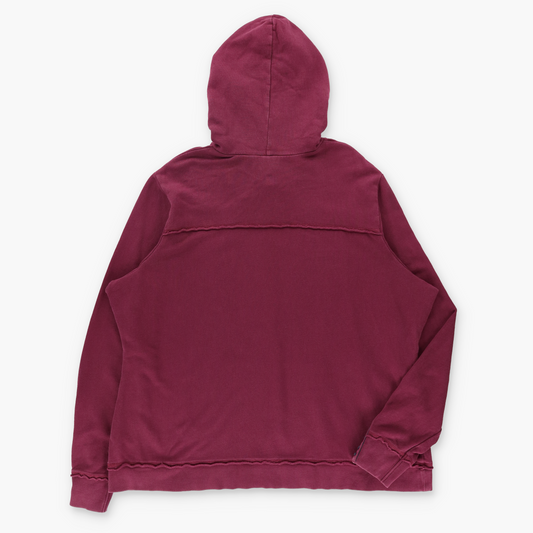 HARLEY DAVIDSON Red Raw Edge Seams & Lace Up Cuffs Hoodie Sweatshirt (Women's XXXL)