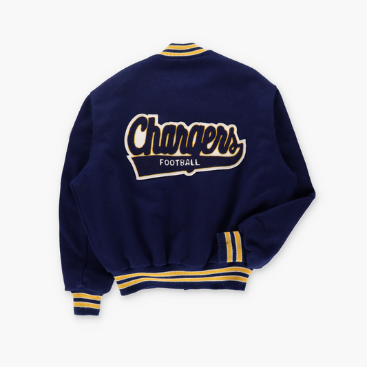 San Diego Chargers NHL USA Made DELONG Varsity Bomber Jacket (XL)