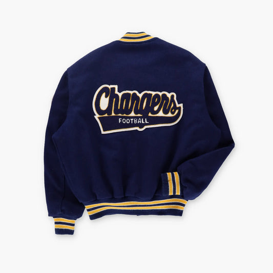 San Diego Chargers NHL USA Made DELONG Varsity Bomber Jacket (XL) Vintage Sole Melbourne